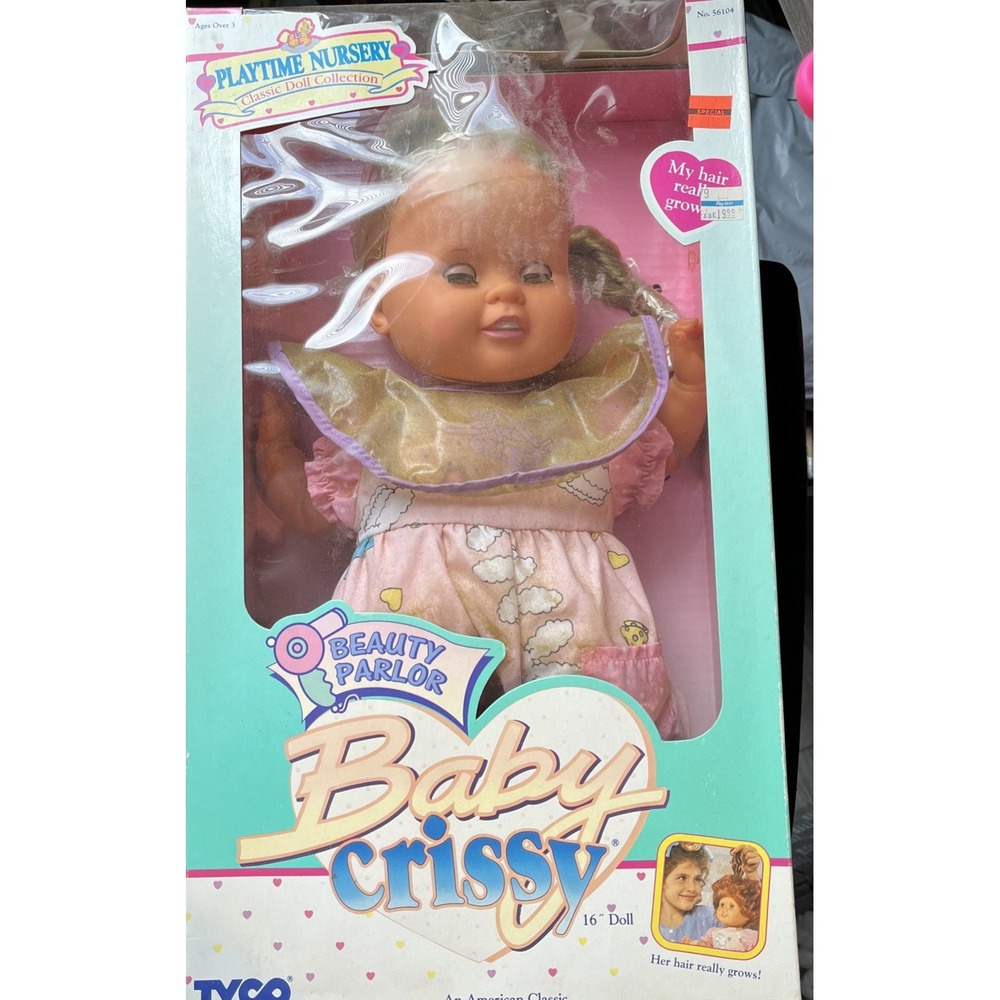 Vintage Tyco 16 Inch My Baby Chrissy Doll Beauty Parlor 1995 Hair Grows New